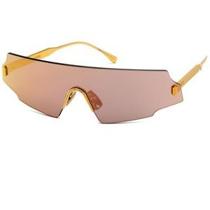 Fendi Rose Gold Shield Sunglasses FF
